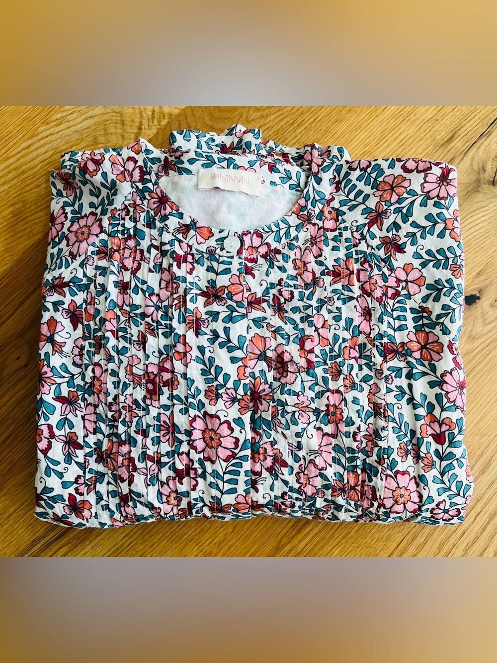 BANJANAN FLORAL BAZAAR DRESS, SIZE L. - Picture 14 of 14